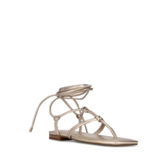 MARC FISHER Womens Silver Ankle Strap Jalina Square Toe Stiletto Buckle Leather Dress Heeled M main image 0